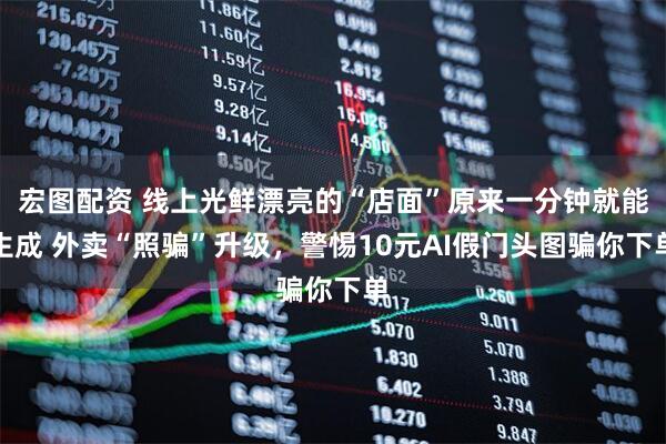 宏图配资 线上光鲜漂亮的“店面”原来一分钟就能生成 外卖“照骗”升级，警惕10元AI假门头图骗你下单